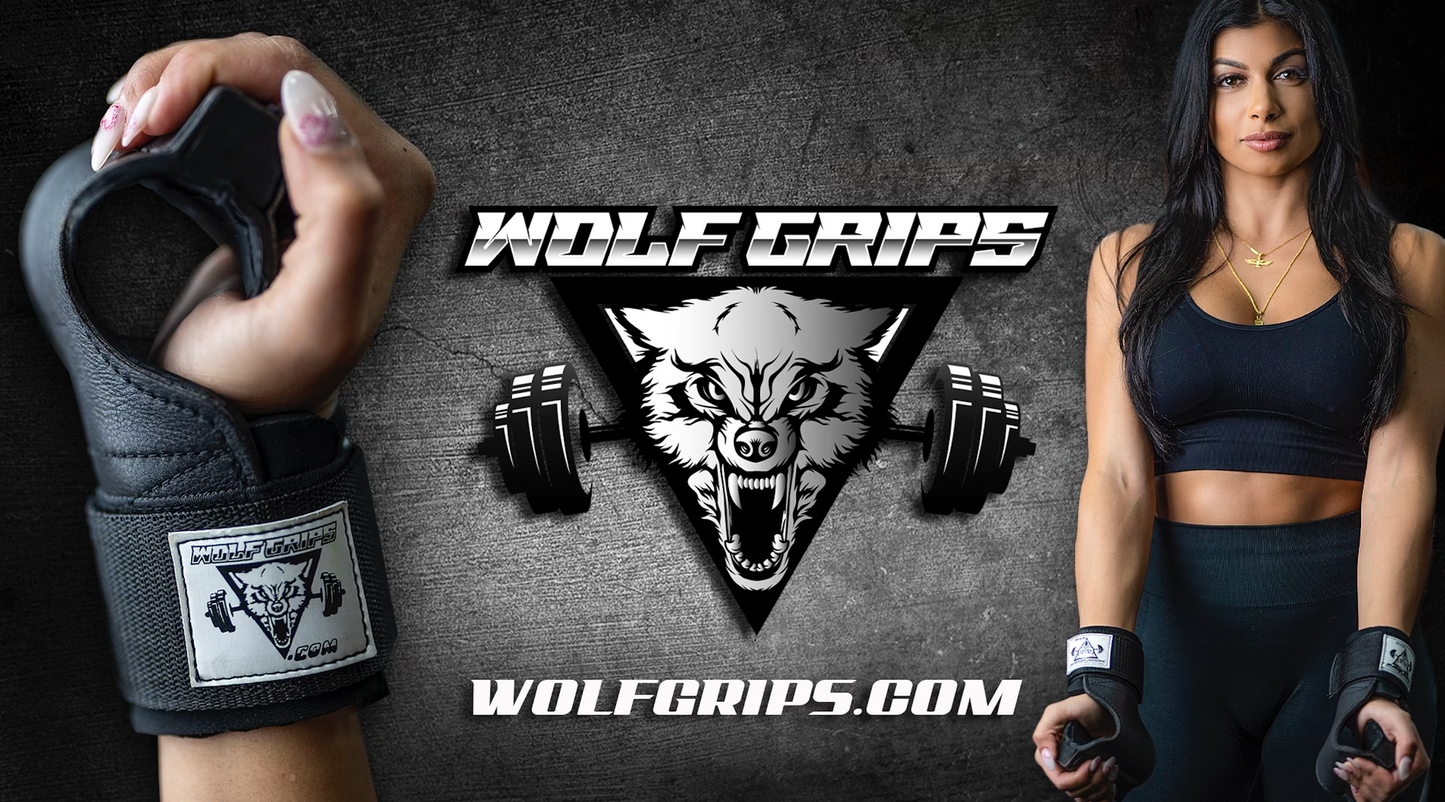 Wolf Grips - Non-slip Weightlifting Grips for Max Weight & Reps